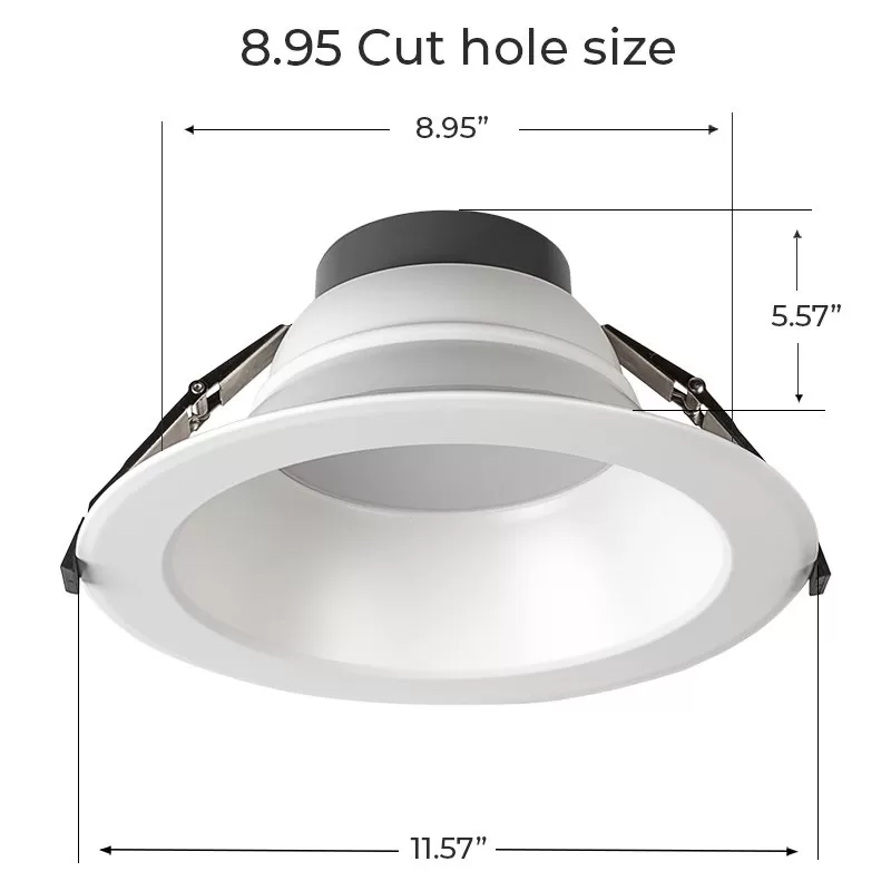 10" LED Commercial Recessed Downlight - Selectable CCT - Selectable Wattage - Dimmable - 2200-3300 Lumens 5 10" LED Commercial Recessed Downlight - Selectable CCT - Selectable Wattage - Dimmable - 2200-3300 Lumens - Image 5