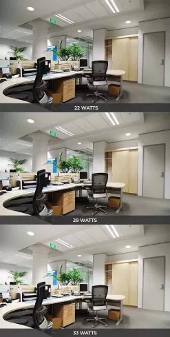 10" LED Commercial Recessed Downlight - Selectable CCT - Selectable Wattage - Dimmable - 2200-3300 Lumens -Lighting Decoration Store cdl10d sw3b sp33w office space wattage no icon