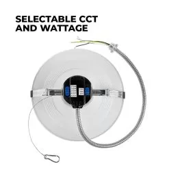 10" LED Commercial Recessed Downlight - Selectable CCT - Selectable Wattage - Dimmable - Up To 5,000 Lumens -Lighting Decoration Store cdl10d sw5a sp40w selectable cct wattage