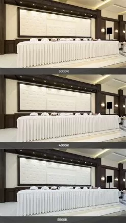 4" LED Commercial Recessed Downlight - Selectable CCT - Selectable Wattage - Dimmable - 600-1200 Lumens - CDL4D-SW3B-SP12W -Lighting Decoration Store cdl4d sw3b sp12w cove lighting at reception hall cct no icon