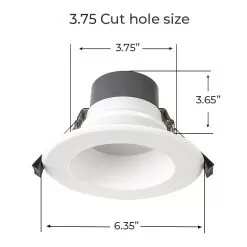 4" LED Commercial Recessed Downlight - Selectable CCT - Selectable Wattage - Dimmable - 600-1200 Lumens - CDL4D-SW3B-SP12W 13 4" LED Commercial Recessed Downlight - Selectable CCT - Selectable Wattage - Dimmable - 600-1200 Lumens - CDL4D-SW3B-SP12W -Lighting Decoration Store cdl4d sw3b sp12w dims