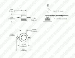 4" LED Commercial Recessed Downlight - Selectable CCT - Selectable Wattage - Dimmable - Up To 1,980 Lumens -Lighting Decoration Store cdl4d sw5a sp18w dim drawing 1