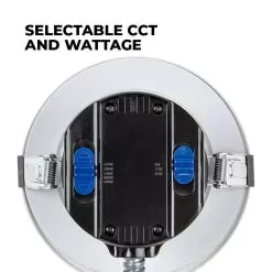 4" LED Commercial Recessed Downlight - Selectable CCT - Selectable Wattage - Dimmable - Up To 1,980 Lumens -Lighting Decoration Store cdl4d sw5a sp18w selectable cct wattage