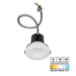 4" LED Commercial Recessed Downlight - Selectable CCT - Selectable Wattage - Dimmable - Up To 1,980 Lumens