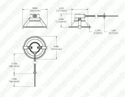 6" LED Commercial Recessed Downlight - Selectable CCT - Selectable Wattage - Dimmable - 800-1600 Lumens 17 6" LED Commercial Recessed Downlight - Selectable CCT - Selectable Wattage - Dimmable - 800-1600 Lumens -Lighting Decoration Store cdl6d sw3b sp16w