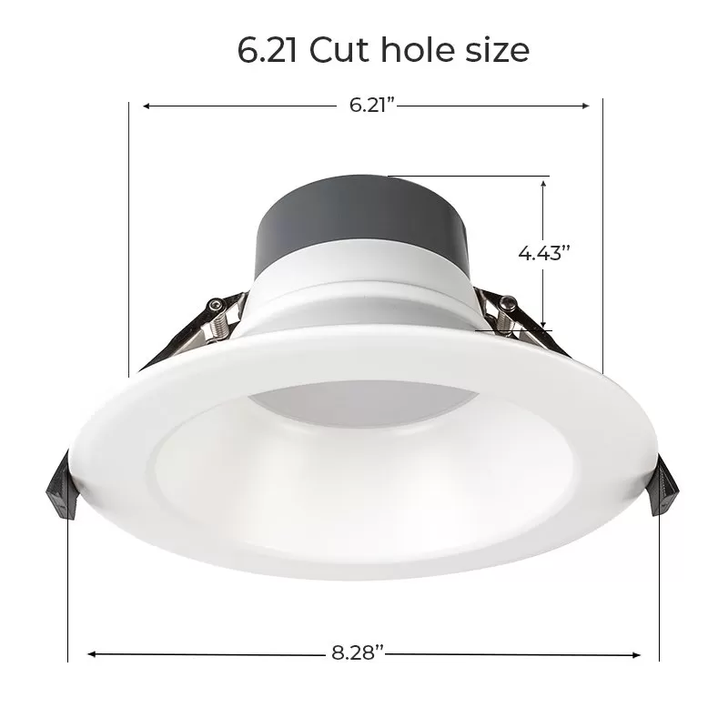 6" LED Commercial Recessed Downlight - Selectable CCT - Selectable Wattage - Dimmable - 800-1600 Lumens 5 6" LED Commercial Recessed Downlight - Selectable CCT - Selectable Wattage - Dimmable - 800-1600 Lumens - Image 5
