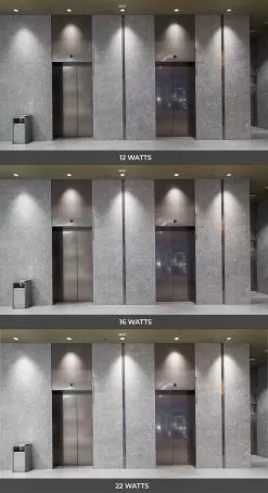 6" LED Commercial Recessed Downlight - Selectable CCT - Selectable Wattage - Dimmable - 800-1600 Lumens -Lighting Decoration Store cdl6d sw3b sp16w elevators wattage no icon