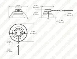 8" LED Commercial Recessed Downlight - Selectable CCT - Selectable Wattage - Dimmable - 1200-2200 Lumens -Lighting Decoration Store cdl8d sw3b sp22w