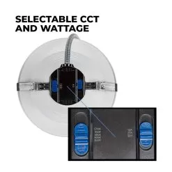 8" LED Commercial Recessed Downlight - Selectable CCT - Selectable Wattage - Dimmable - Up To 3,960 Lumens -Lighting Decoration Store cdl8d sw5a sp36w detail