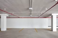 TCP Selectable Series LED Canopy Light - Selectable Wattage - Up To 7,200 Lumens - 60W / 40W / 25W - 5000K -Lighting Decoration Store cpuzdb350k installed in parking garage