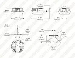 LED Dusk To Dawn Area Light - Integrated Photocell - Selectable CCT And Wattage - 72W / 96W / 120W - Up To 15,600 Lumens -Lighting Decoration Store ddal sw3b120