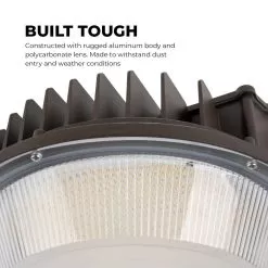 LED Dusk To Dawn Area Light - Integrated Photocell - Selectable CCT And Wattage - 72W / 96W / 120W - Up To 15,600 Lumens -Lighting Decoration Store ddal sw3b120 r1 built tough0