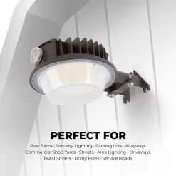 LED Dusk To Dawn Area Light - Integrated Photocell - Selectable CCT And Wattage - 36W / 48W / 60W - Up To 7,800 Lumens -Lighting Decoration Store ddal sw3b60 r1 perfect for0
