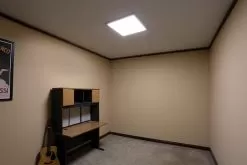 2'x2' Even-Glow® LED Flat Panel Light Fixture - Surface Mount - 40W - Dimmable - 3000K - White With Drop Ceiling Mount -Lighting Decoration Store dimmable 40w led panel light fixture on01