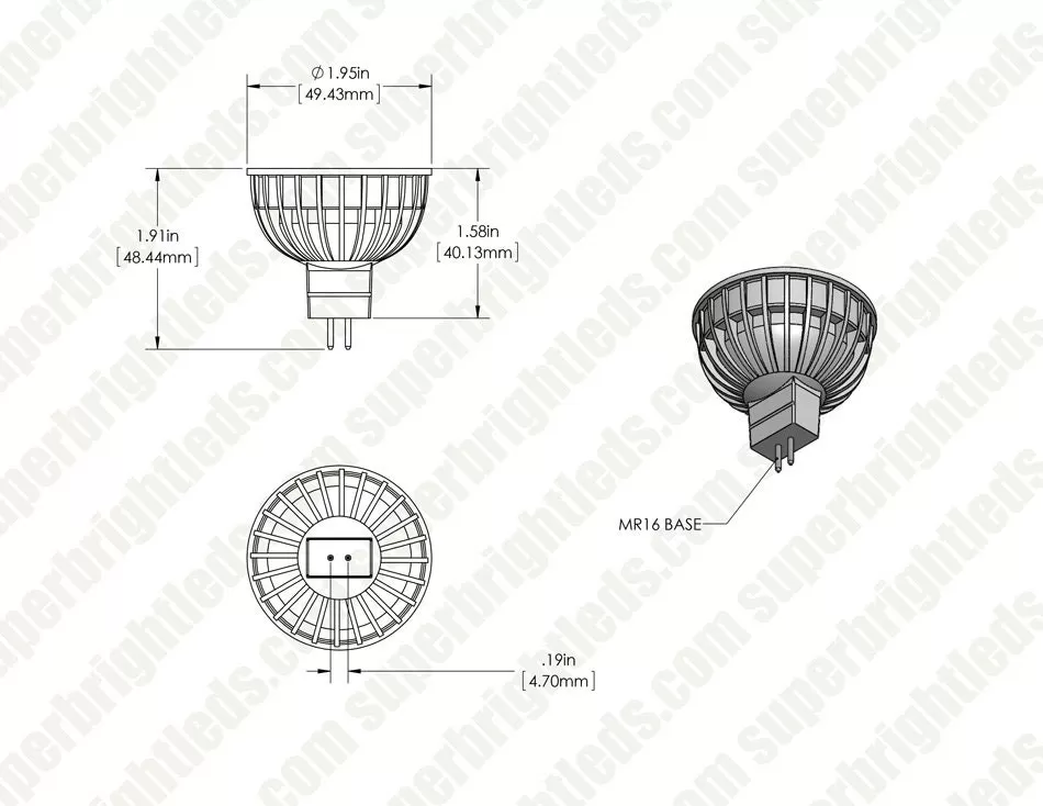 Solid Brass LED-Ready Landscape Spot Light - MR16 Drop-In - Fixture Only 10 Solid Brass LED-Ready Landscape Spot Light - MR16 Drop-In - Fixture Only - Image 10