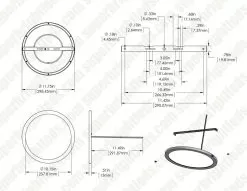 12" LED Downlight - Matte Black Magnetic Trim - 24W Flush Mount Ceiling Light - 125W Incandescent Equivalent - Dimmable - 1,920 Lumens - 3000K / 4000K 7 12" LED Downlight - Matte Black Magnetic Trim - 24W Flush Mount Ceiling Light - 125W Incandescent Equivalent - Dimmable - 1,920 Lumens - 3000K / 4000K -Lighting Decoration Store dims drawings lprm 30k 40k12 24 1