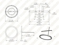12” LED Downlight W/ Rose Gold Trim - 24W Flush Mount Ceiling Light - 1,920 Lumens - 125 Watt Equivalent - 4000K/3000K - Dimmable 7 12” LED Downlight W/ Rose Gold Trim - 24W Flush Mount Ceiling Light - 1,920 Lumens - 125 Watt Equivalent - 4000K/3000K - Dimmable -Lighting Decoration Store dims drawings lprm 30k 40k12 24 2