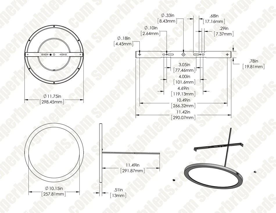12” LED Downlight W/ Rose Gold Trim - 24W Flush Mount Ceiling Light - 1,920 Lumens - 125 Watt Equivalent - 4000K/3000K - Dimmable 4 12” LED Downlight W/ Rose Gold Trim - 24W Flush Mount Ceiling Light - 1,920 Lumens - 125 Watt Equivalent - 4000K/3000K - Dimmable - Image 4