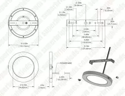 5” LED Downlight W/ Rose Gold Trim - 6W Flush Mount Ceiling Light - 360 Lumens - 50 Watt Equivalent - 4000K/3000K - Dimmable - Warm White W/ Brushed Rose Gold Trim -Lighting Decoration Store dims drawings lprm 30k 40k5 6