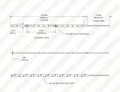 White LED Strip Lighting Kit - 5m Under Cabinet LED Tape Light - Wireless RF Controller - 150 Lm/ft - Cool White 6500K -Lighting Decoration Store dims drawings stn a40k80 b6a 08b5m 24v 5 meters