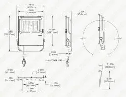 60W Smart LED Flood Light Fixture - MiLight / MiBoxer RGB+Tunable White - 120V - 6000 Lumens -Lighting Decoration Store dims fl rgbcct 60w 120v0