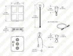 260W Full-Spectrum LED Grow Light - 12-Band Multi Spectrum - Selectable Vegetation And Bloom Switches - GLR-260W12F-VBD 21 260W Full-Spectrum LED Grow Light - 12-Band Multi Spectrum - Selectable Vegetation And Bloom Switches - GLR-260W12F-VBD -Lighting Decoration Store dims glr 260w12f vbd