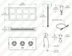 510W Full-Spectrum LED Grow Light - 12-Band Multi Spectrum - Selectable Vegetation And Bloom Switches - GLR-510W12F-VBD -Lighting Decoration Store dims glr 510w12f vbd