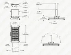 450W LED High Power Area Flood Light - 1000W Equivalent - 63,000 Lumens - Cool White 23 450W LED High Power Area Flood Light - 1000W Equivalent - 63,000 Lumens - Cool White -Lighting Decoration Store dims hpal2 50k450 90
