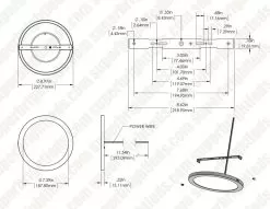 9" LED Downlight - White Magnetic Trim - 18W Flush Mount Ceiling Light - 100W Incandescent Equivalent - Dimmable - 1,440 Lumens - Warm 3000K 13 9" LED Downlight - White Magnetic Trim - 18W Flush Mount Ceiling Light - 100W Incandescent Equivalent - Dimmable - 1,440 Lumens - Warm 3000K -Lighting Decoration Store dims lprm 30k 40k9 18 1
