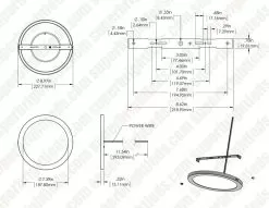 9" LED Downlight - Satin Nickel Magnetic Trim - 18W Flush Mount Ceiling Light - 100W Incandescent Equivalent - Dimmable - 1,440 Lumens - 3000K / 4000K -Lighting Decoration Store dims lprm 30k 40k9 180