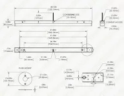 40W Selectable CCT Strip Light Fixture - LED Shop Light - 4' Long - 5400 Lumens - 3500K/4000K/5000K - LSFD-SW3C40W-H -Lighting Decoration Store dims lsfd sw3c40w h0