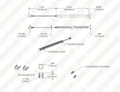 Linkable LED Under Cabinet Light Bar - Seamless Connection - 20 Inch - Natural White -Lighting Decoration Store dims lslb nw08