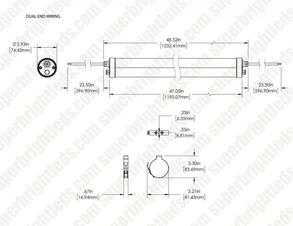 36W 4FT LED Washdown Light Fixture Tube - NSF Certified - Linkable - 5040 Lumens - 4000K - Single End 11 36W 4FT LED Washdown Light Fixture Tube - NSF Certified - Linkable - 5040 Lumens - 4000K - Single End - Image 11