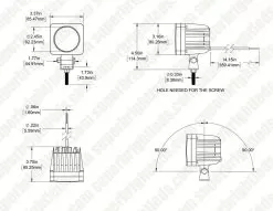 Red LED Forklift Safety/Warning Light With Sequential Flashing Arrow Beam Pattern -Lighting Decoration Store dims swl b20 sfa