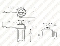 100W LED Temporary High Bay - Linkable LED Area Work Light Fixture - 320W Equivalent - 12500 Lumens - 5000K - 5000K Cool White -Lighting Decoration Store dims tjsl 50k100w