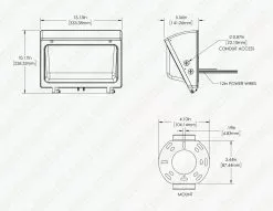 60W LED Wall Pack - 7800 Lumens - Glass Lens - 320W MH Equivalent - 5000K - Cool White 15 60W LED Wall Pack - 7800 Lumens - Glass Lens - 320W MH Equivalent - 5000K - Cool White -Lighting Decoration Store dims wpgl 50k120 h