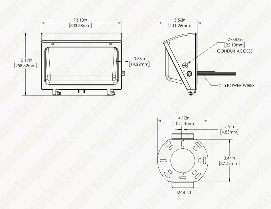 40W LED Wall Pack - Integrated Photocell - 5200 Lumens - Glass Lens - 175W MH Equivalent - 5000K - Cool White 8 40W LED Wall Pack - Integrated Photocell - 5200 Lumens - Glass Lens - 175W MH Equivalent - 5000K - Cool White - Image 8