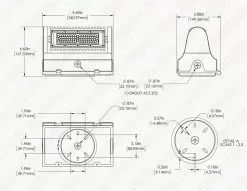40W Rotatable LED Wall Pack - Bypassable Photocell - 5800 Lumens - 175W MH Equivalent - 4000K / 5000K 19 40W Rotatable LED Wall Pack - Bypassable Photocell - 5800 Lumens - 175W MH Equivalent - 4000K / 5000K -Lighting Decoration Store dims wpr2 50k40 hst1 brp 1