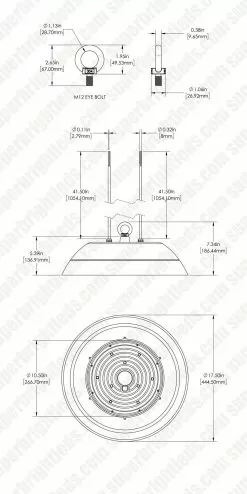 150W White LED Washdown High Bay - NSF Compliant - 19500 Lumens - 400W MH Equivalent - 5000K - Cool White -Lighting Decoration Store dims wud 50k100h 120