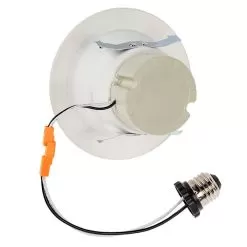 LED Recessed Lighting Kit For 4" Cans - Retrofit LED Downlight With Smooth Trim - Dimmable - 1350 Lumens -Lighting Decoration Store dl4d xk14w wh back