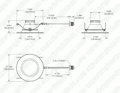 LED Recessed Lighting Kit For 5" Or 6" Cans - Retrofit LED Downlight With Smooth Trim - Dimmable - 1865 Lumens 15 LED Recessed Lighting Kit For 5" Or 6" Cans - Retrofit LED Downlight With Smooth Trim - Dimmable - 1865 Lumens -Lighting Decoration Store dl56d 30k20w wh