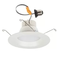 LED Recessed Lighting Kit For 5" Or 6" Cans - Retrofit LED Downlight With Smooth Trim - Dimmable - 1865 Lumens