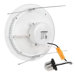 LED Recessed 6" Can Lighting Kit - Retrofit LED Downlight With Concave Lens - 75 Watt Equivalent - Dimmable - 900 Lumens -Lighting Decoration Store dl56di nw15w back