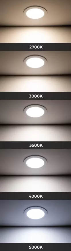 6" Ultra Slim LED Recessed Downlight - Selectable CCT - Canless - 1,000 Lumens - 2700K / 3000K / 3500K / 4000K / 5000K 13 6" Ultra Slim LED Recessed Downlight - Selectable CCT - Canless - 1,000 Lumens - 2700K / 3000K / 3500K / 4000K / 5000K -Lighting Decoration Store dlc6s 12w105se cct on