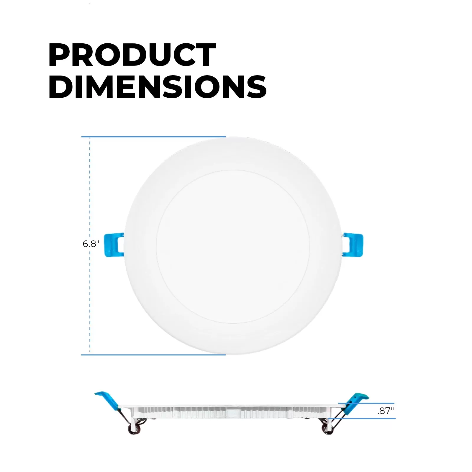 6" Ultra Slim LED Recessed Downlight - Selectable CCT - Canless - 1,000 Lumens - 2700K / 3000K / 3500K / 4000K / 5000K 4 6" Ultra Slim LED Recessed Downlight - Selectable CCT - Canless - 1,000 Lumens - 2700K / 3000K / 3500K / 4000K / 5000K - Image 4