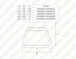TCP LED 10" Selectable Commercial Recessed Downlight - Selectable CCT And Wattage - Dimmable - Diffuser Version - Up To 3,330 Lumens -Lighting Decoration Store dlcxswuzdcct dim drawing 2