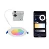 4" LED Thin Recessed Downlight - RGB+CCT - Alexa / Google Assistant / Smartphone Compatible - Canless - External Junction Box