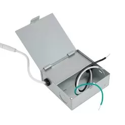 4" LED Thin Recessed Downlight - RGB+CCT - Alexa / Google Assistant / Smartphone Compatible - Canless - External Junction Box -Lighting Decoration Store dls4d rgbcct 10w wires 1