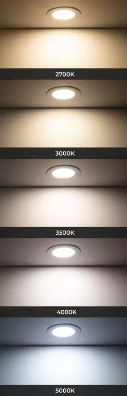 4" Ultra Slim LED Recessed Downlight - Selectable CCT - Canless - 650 Lumens - 2700K / 3000K / 3500K / 4000K / 5000K -Lighting Decoration Store dls4d sw5a9 120v cct on 1