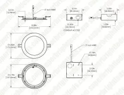 6" LED Ultra Thin Recessed Downlight - RGB+CCT - Alexa / Google Assistant / Smartphone Compatible - Canless - External Junction Box -Lighting Decoration Store dls6d rgbcct 12w